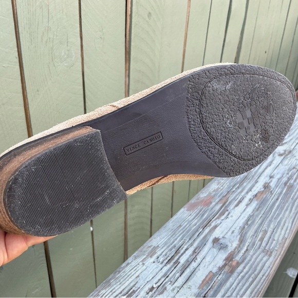 Vince Camuto Booties Double Zipper Women Size 8.5M Tan Suede Upper - Picture 3 of 7